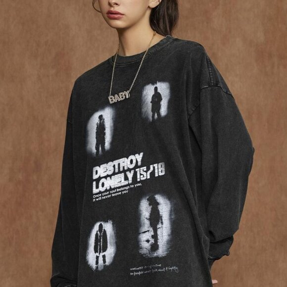 Fashion women's printed sweatshirt - Picture 2 of 4